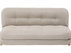Discount Sofa rozkładana dla 2 osób ESBJERG Len syntetyczny Beżowy Sofy Z Funkcją Spania|Wszystkie Sofy