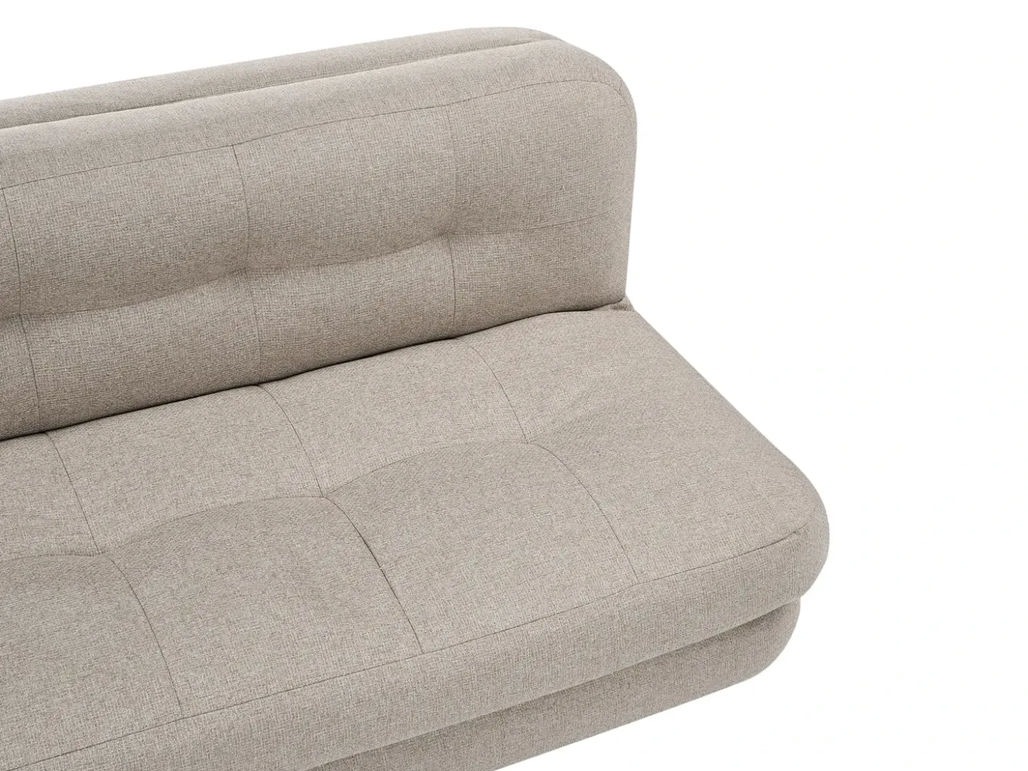 Discount Sofa rozkładana dla 2 osób ESBJERG Len syntetyczny Beżowy Sofy Z Funkcją Spania|Wszystkie Sofy