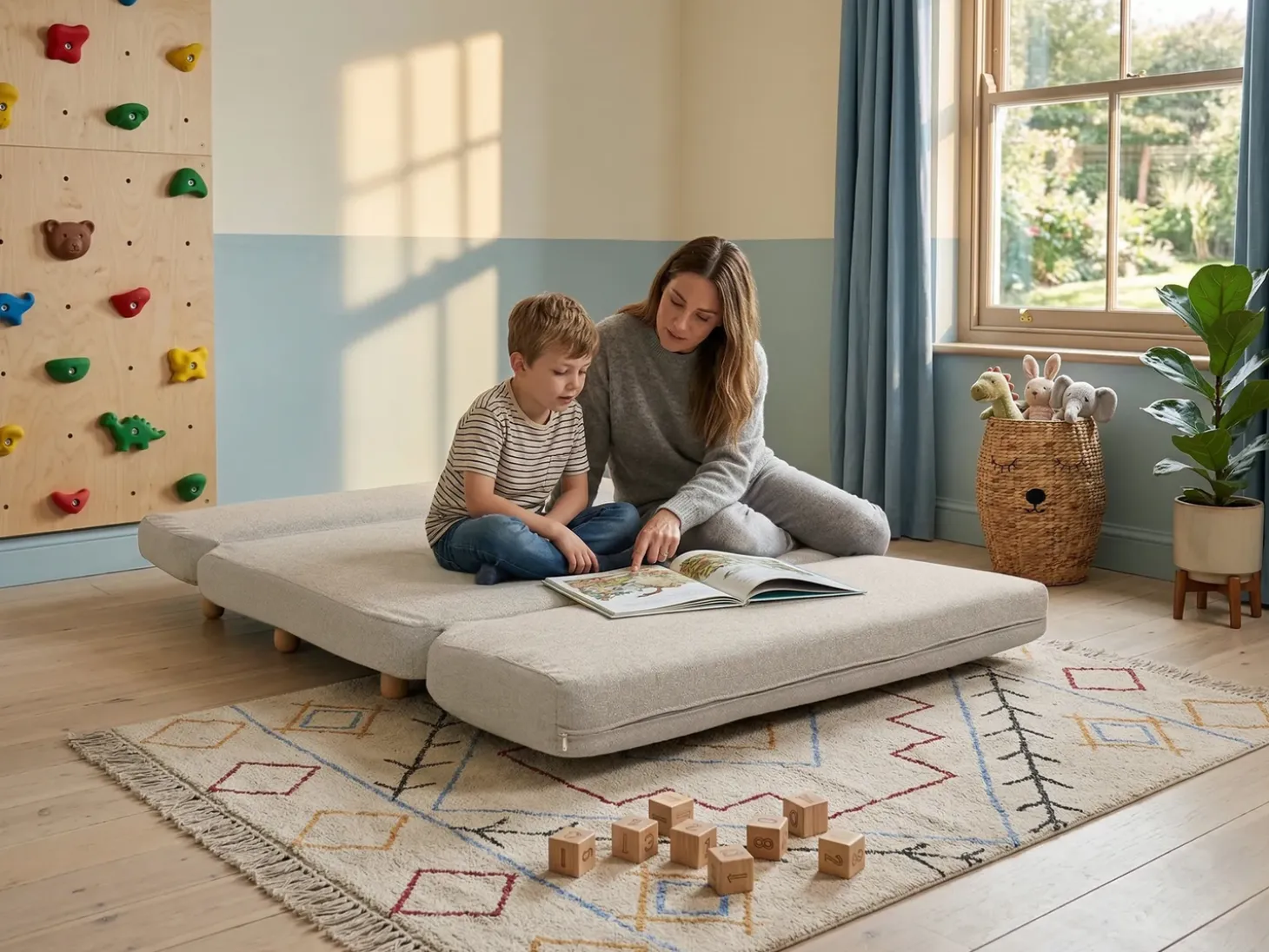 Discount Sofa rozkładana dla 2 osób ESBJERG Len syntetyczny Beżowy Sofy Z Funkcją Spania|Wszystkie Sofy
