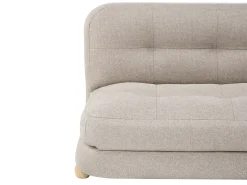 Discount Sofa rozkładana dla 2 osób ESBJERG Len syntetyczny Beżowy Sofy Z Funkcją Spania|Wszystkie Sofy
