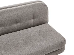 Clearance Sofa rozkładana dla 2 osób ESBJERG Len syntetyczny Ciemnoszary Sofy Z Funkcją Spania|Wszystkie Sofy