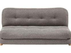 Clearance Sofa rozkładana dla 2 osób ESBJERG Len syntetyczny Ciemnoszary Sofy Z Funkcją Spania|Wszystkie Sofy
