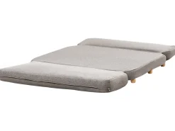 Clearance Sofa rozkładana dla 2 osób ESBJERG Len syntetyczny Ciemnoszary Sofy Z Funkcją Spania|Wszystkie Sofy