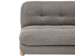 Clearance Sofa rozkładana dla 2 osób ESBJERG Len syntetyczny Ciemnoszary Sofy Z Funkcją Spania|Wszystkie Sofy