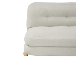 Discount Sofa rozkładana dla 2 osób ESBJERG Len syntetyczny Złamana biel Sofy Z Funkcją Spania|Wszystkie Sofy