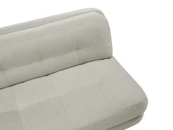 Discount Sofa rozkładana dla 2 osób ESBJERG Len syntetyczny Złamana biel Sofy Z Funkcją Spania|Wszystkie Sofy
