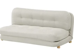 Discount Sofa rozkładana dla 2 osób ESBJERG Len syntetyczny Złamana biel Sofy Z Funkcją Spania|Wszystkie Sofy