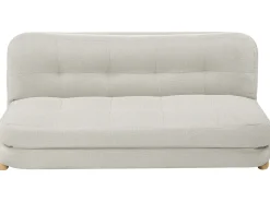 Discount Sofa rozkładana dla 2 osób ESBJERG Len syntetyczny Złamana biel Sofy Z Funkcją Spania|Wszystkie Sofy