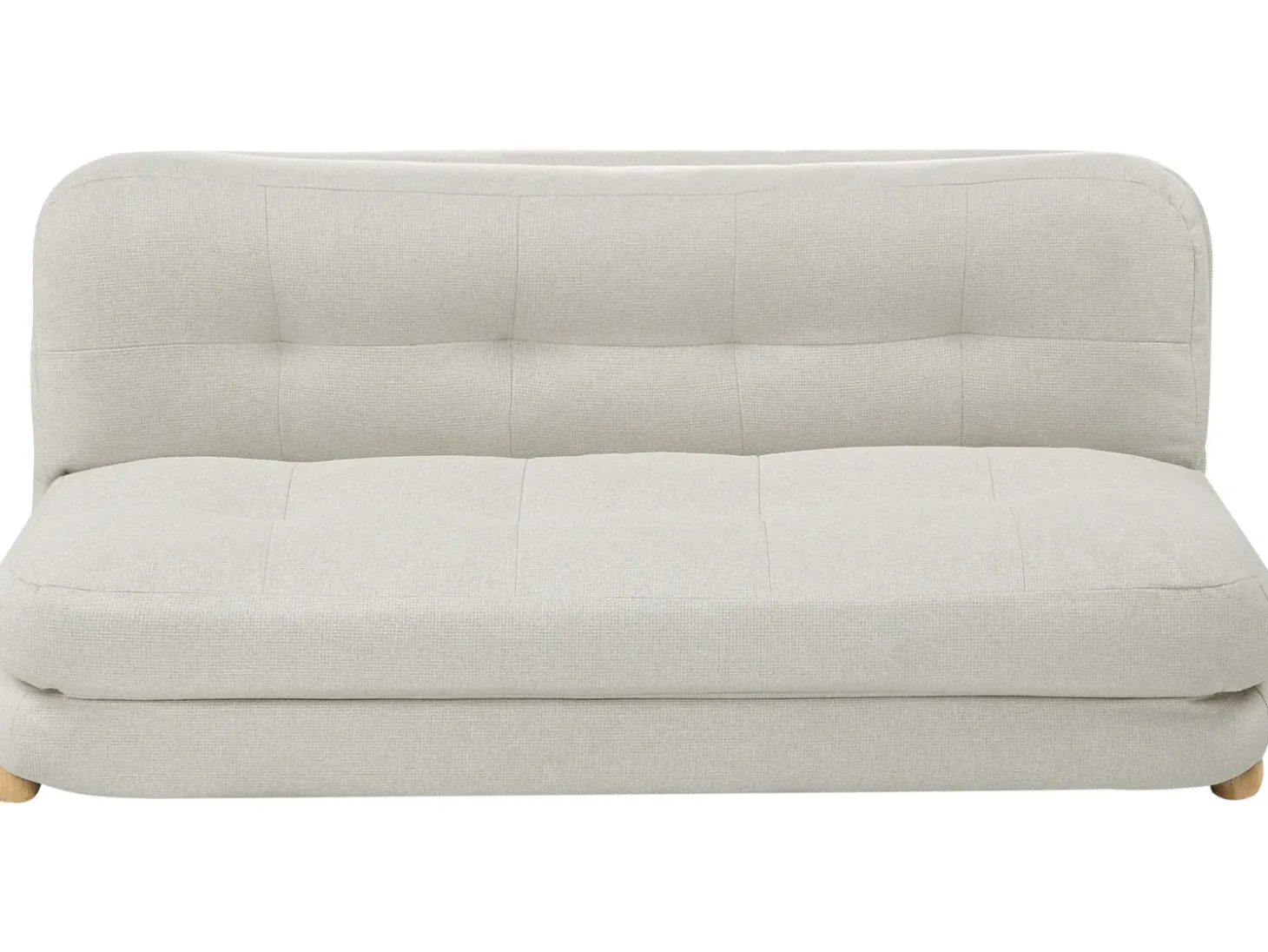 Discount Sofa rozkładana dla 2 osób ESBJERG Len syntetyczny Złamana biel Sofy Z Funkcją Spania|Wszystkie Sofy