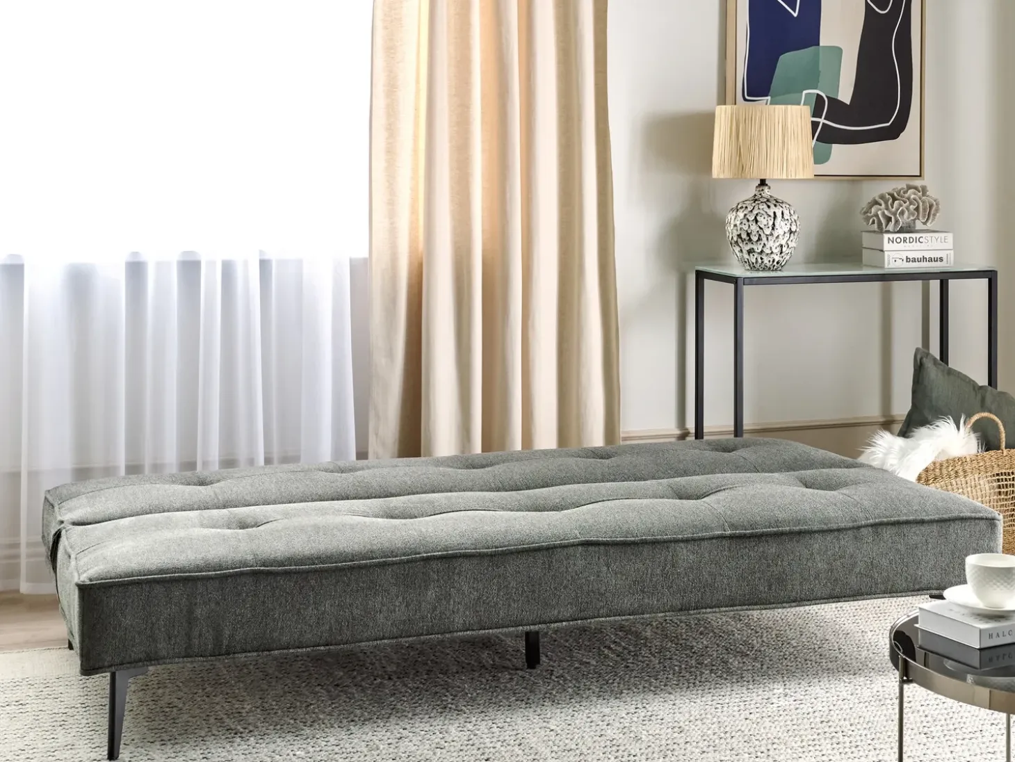 Online Sofa rozkładana dla 3 osób ESSVIK Ciemnoszary Sofy Z Funkcją Spania|Wszystkie Sofy