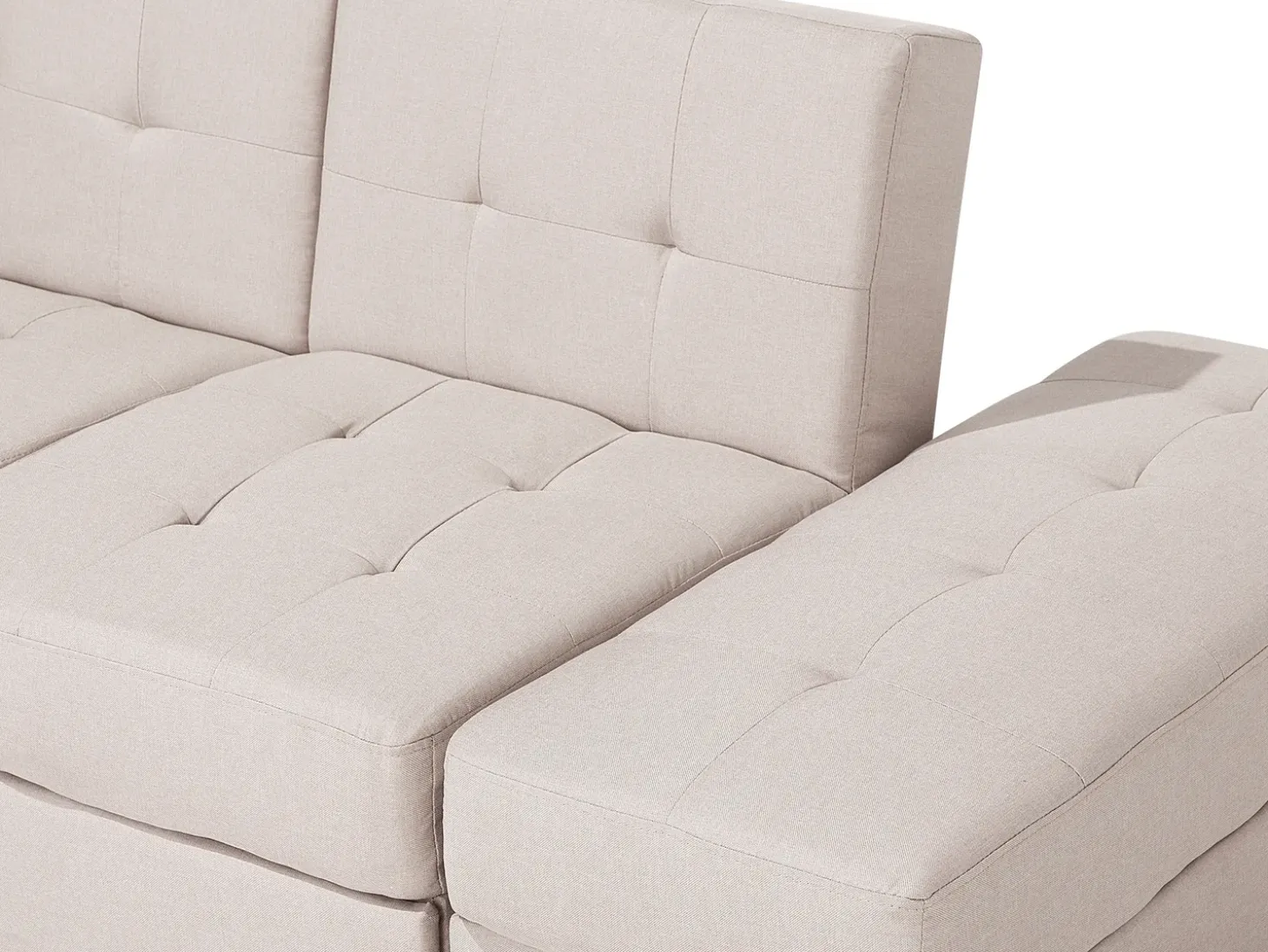 Sofa rozkładana dla 3 osób FALSTER Beżowy ze schowkiem