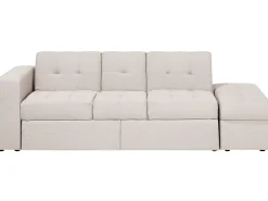 Sofa rozkładana dla 3 osób FALSTER Beżowy ze schowkiem