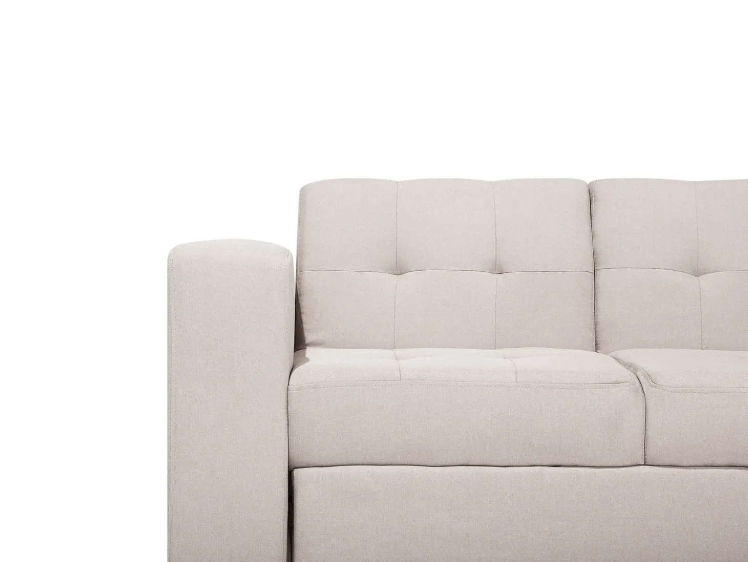 Sofa rozkładana dla 3 osób FALSTER Beżowy ze schowkiem