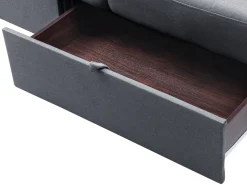 Sofa rozkładana dla 3 osób FALSTER Ciemnoszary ze schowkiem