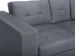 Sofa rozkładana dla 3 osób FALSTER Ciemnoszary ze schowkiem
