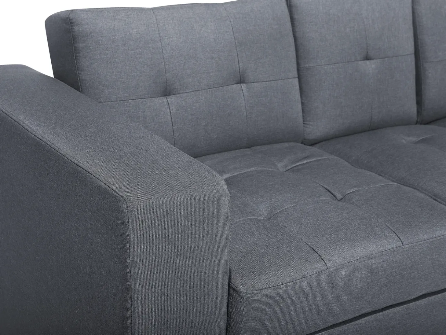 Sofa rozkładana dla 3 osób FALSTER Ciemnoszary ze schowkiem