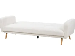 Best Sofa rozkładana dla 3 osób FLORLI Boucle Złamana biel Sofy Z Funkcją Spania|Wszystkie Sofy