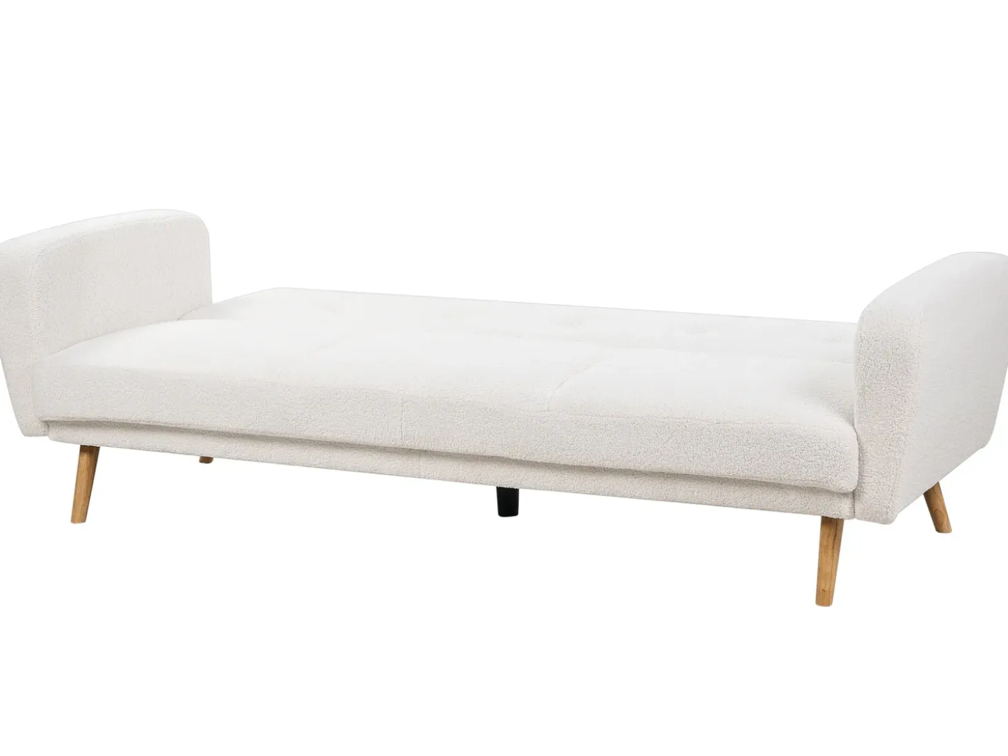 Best Sofa rozkładana dla 3 osób FLORLI Boucle Złamana biel Sofy Z Funkcją Spania|Wszystkie Sofy