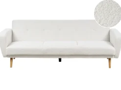 Best Sofa rozkładana dla 3 osób FLORLI Boucle Złamana biel Sofy Z Funkcją Spania|Wszystkie Sofy