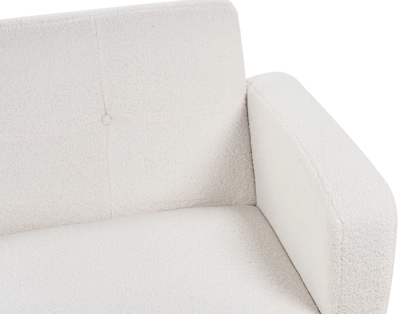 Best Sofa rozkładana dla 3 osób FLORLI Boucle Złamana biel Sofy Z Funkcją Spania|Wszystkie Sofy