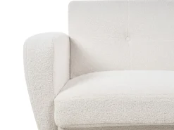 Best Sofa rozkładana dla 3 osób FLORLI Boucle Złamana biel Sofy Z Funkcją Spania|Wszystkie Sofy