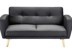 Sofa rozkładana dla 2 osób FLORLI Czarny