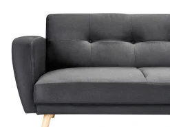 Sofa rozkładana dla 2 osób FLORLI Czarny