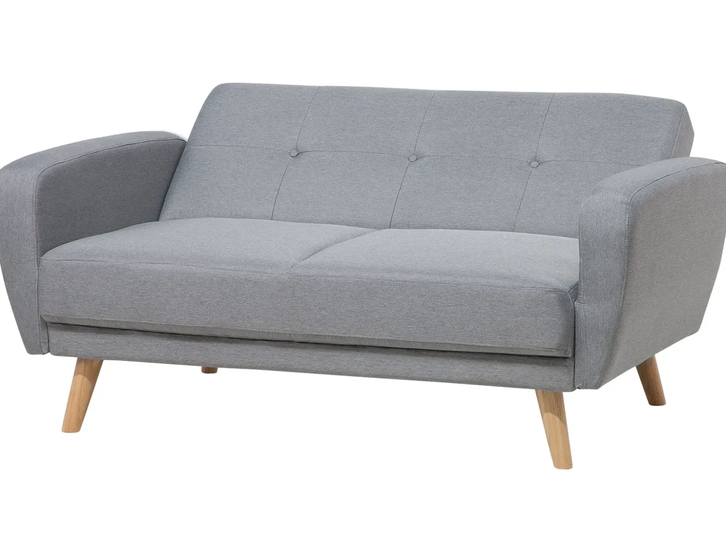 Sofa rozkładana dla 2 osób FLORLI Jasnoszary