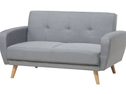 Sofa rozkładana dla 2 osób FLORLI Jasnoszary