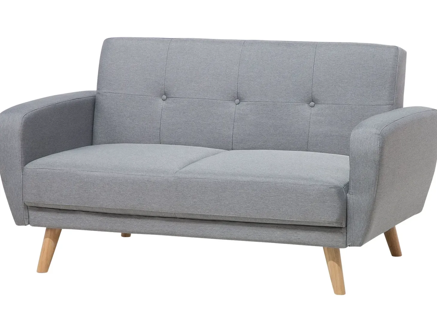 Sofa rozkładana dla 2 osób FLORLI Jasnoszary