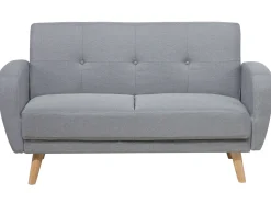 Sofa rozkładana dla 2 osób FLORLI Jasnoszary