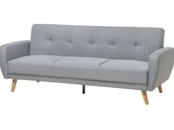 Sofa rozkładana dla 3 osób FLORLI Jasnoszary