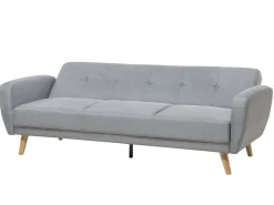 Sofa rozkładana dla 3 osób FLORLI Jasnoszary