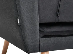 Sofa rozkładana dla 3 osób FLORLI Czarny