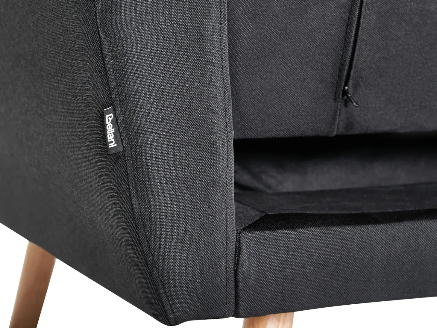 Sofa rozkładana dla 3 osób FLORLI Czarny