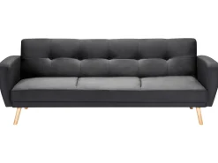 Sofa rozkładana dla 3 osób FLORLI Czarny