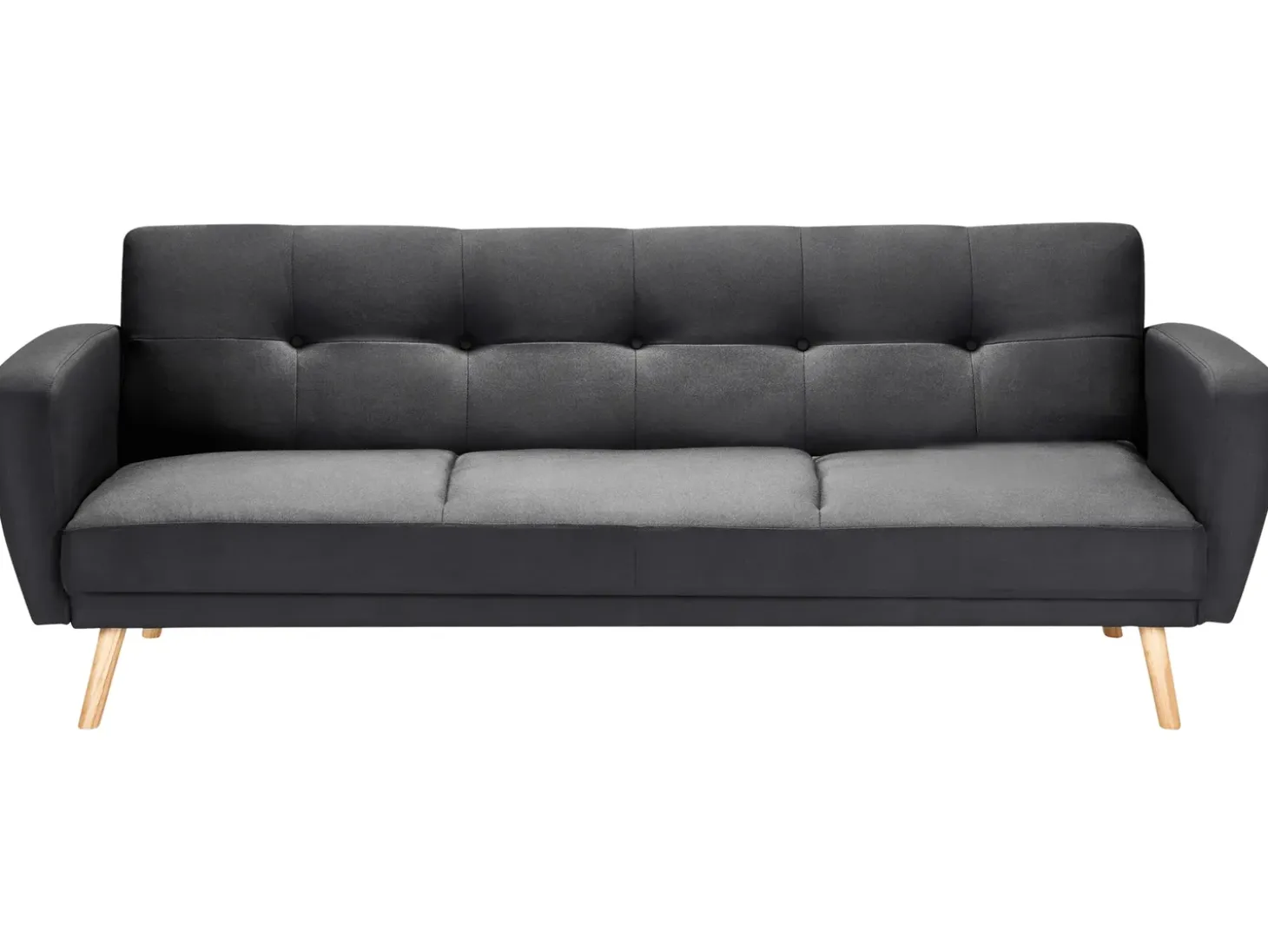 Sofa rozkładana dla 3 osób FLORLI Czarny