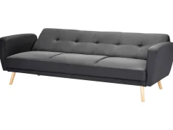 Sofa rozkładana dla 3 osób FLORLI Czarny
