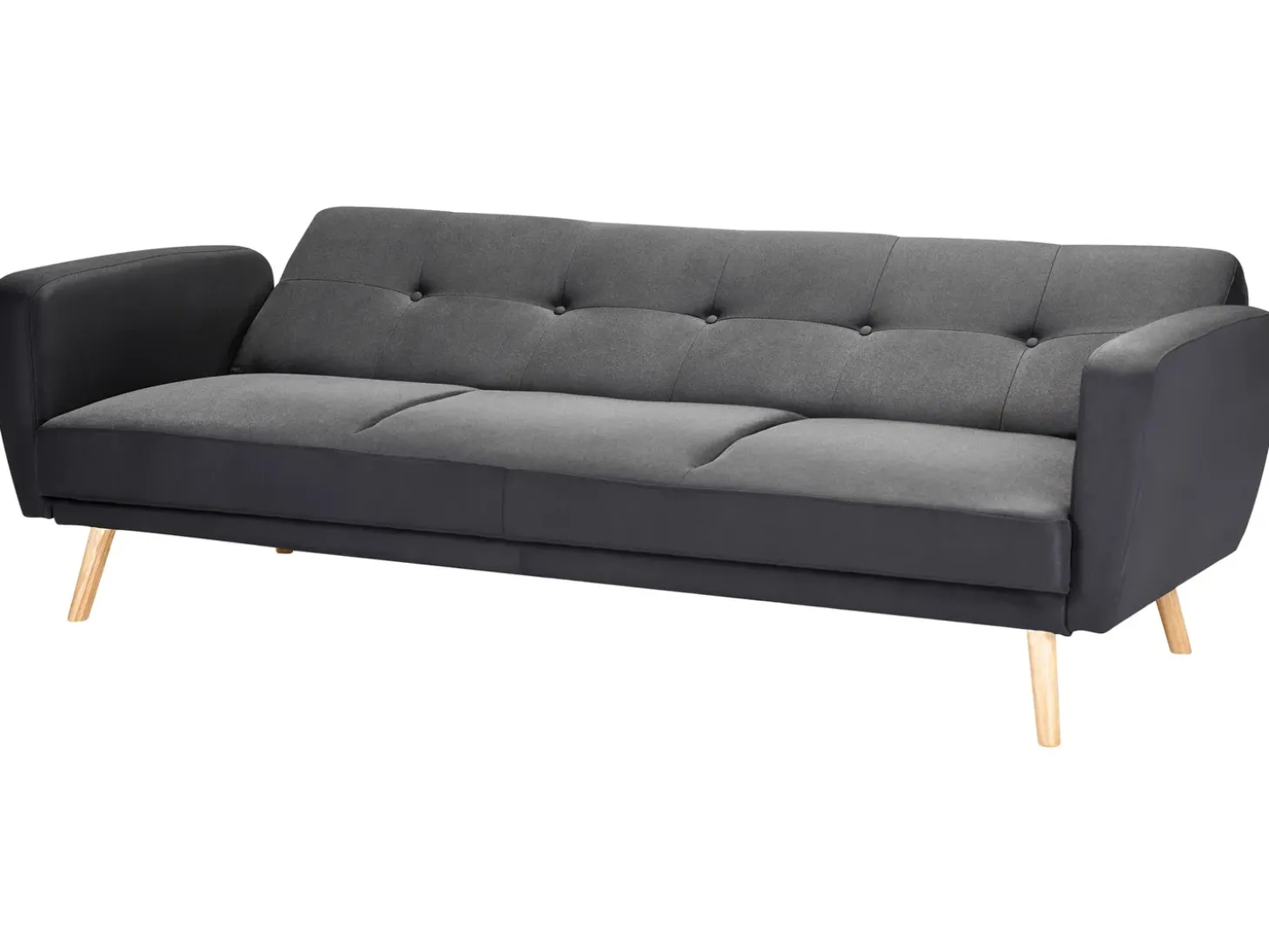 Sofa rozkładana dla 3 osób FLORLI Czarny