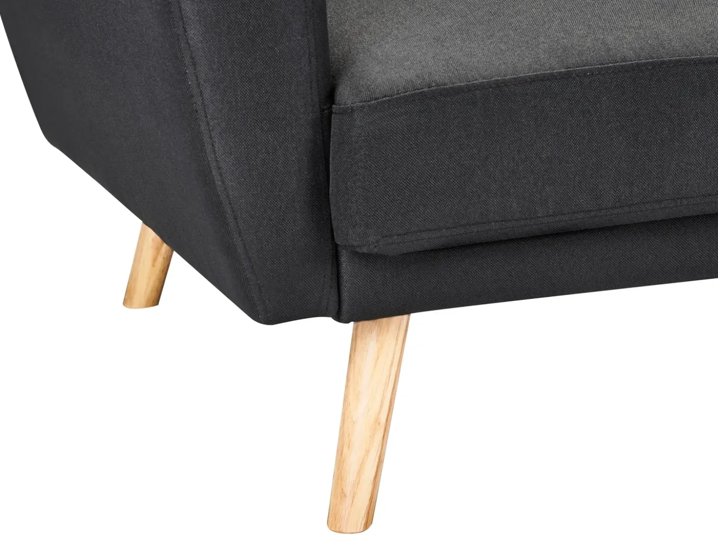 Sofa rozkładana dla 3 osób FLORLI Czarny