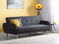 Sofa rozkładana dla 3 osób FLORLI Czarny