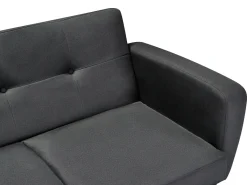 Sofa rozkładana dla 3 osób FLORLI Czarny