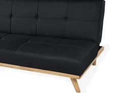 Sofa rozkładana dla 3 osób FROYA Czarny