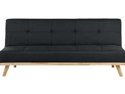 Sofa rozkładana dla 3 osób FROYA Czarny
