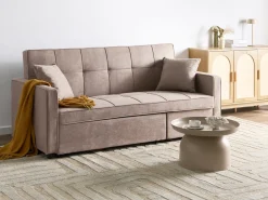 Best Sofa rozkładana dla 3 osób GLOMMA Beżowoszary Sofy Z Funkcją Spania|Wszystkie Sofy