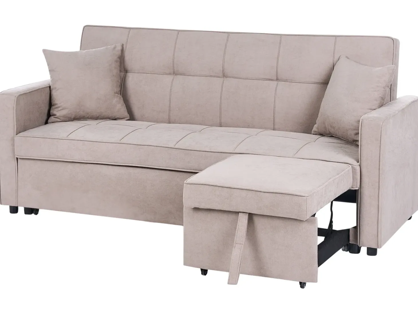 Best Sofa rozkładana dla 3 osób GLOMMA Beżowoszary Sofy Z Funkcją Spania|Wszystkie Sofy