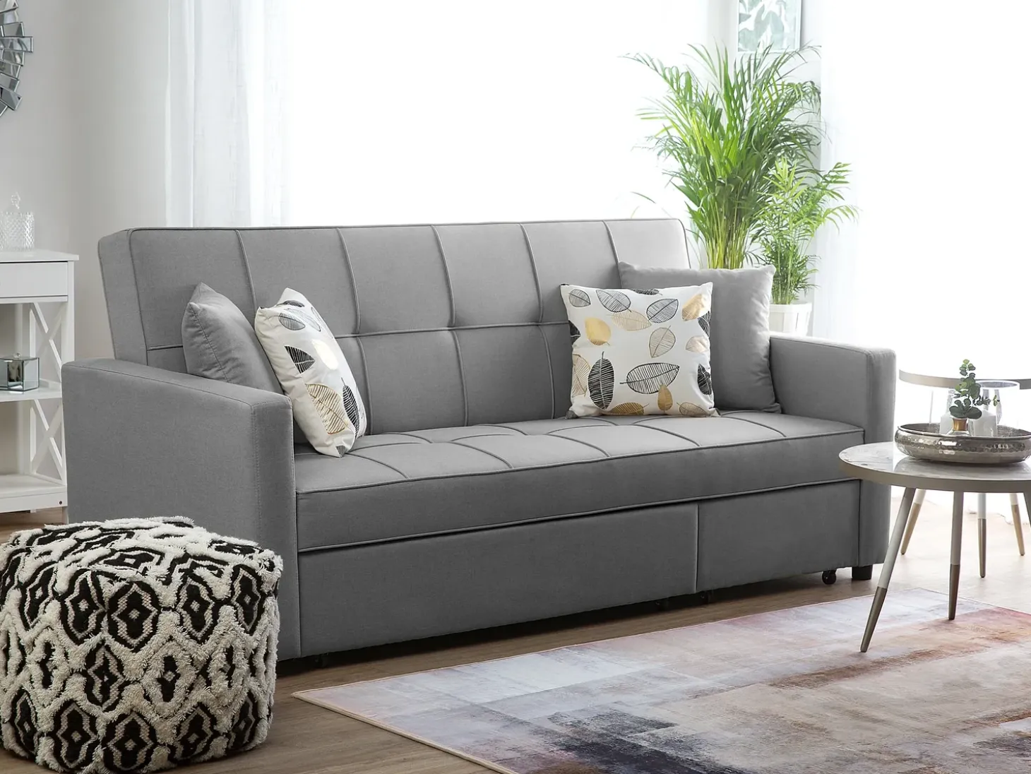 Sofa rozkładana dla 3 osób GLOMMA Jasnoszary
