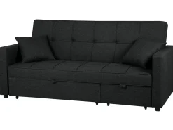 Sofa rozkładana dla 3 osób GLOMMA Czarny