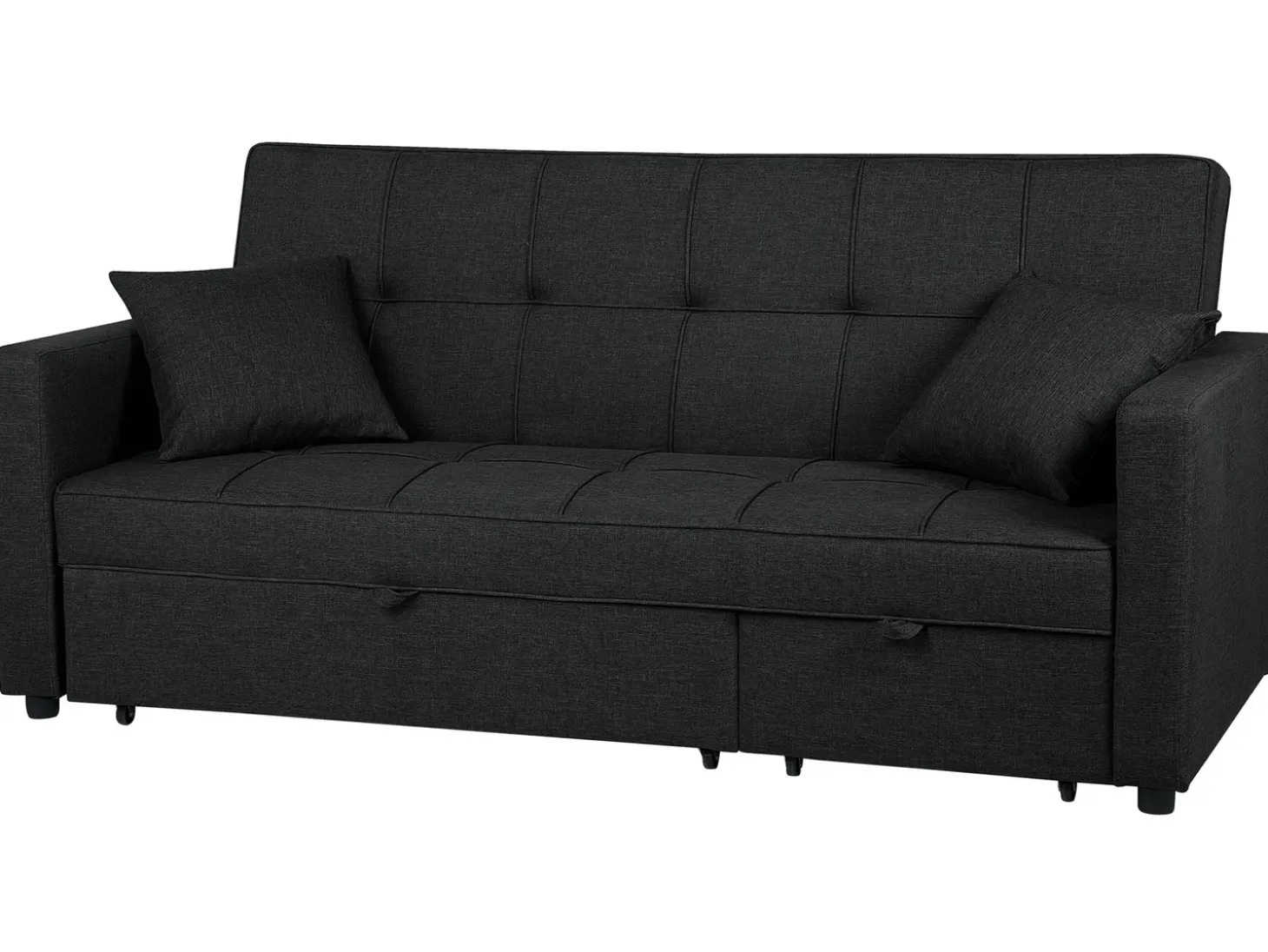 Sofa rozkładana dla 3 osób GLOMMA Czarny