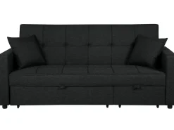 Sofa rozkładana dla 3 osób GLOMMA Czarny